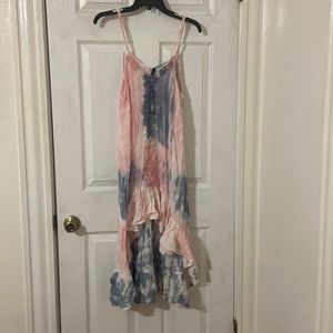 Blue and pink cover up